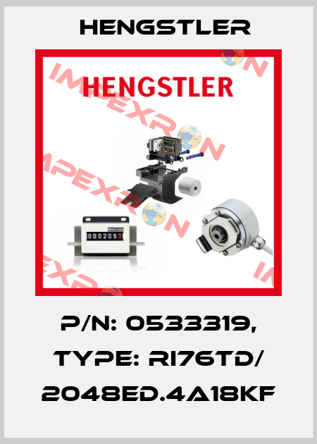 p/n: 0533319, Type: RI76TD/ 2048ED.4A18KF Hengstler