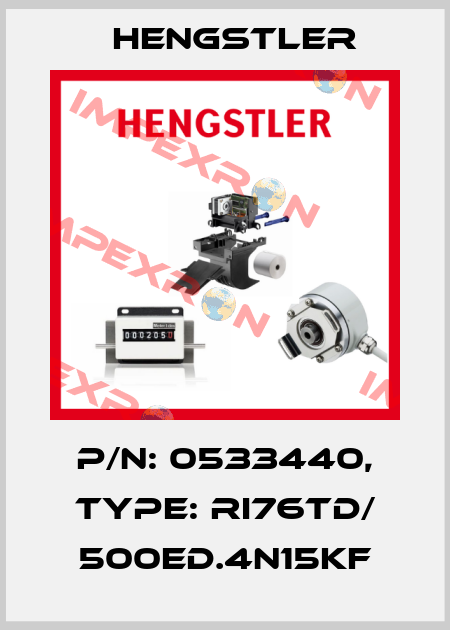 p/n: 0533440, Type: RI76TD/ 500ED.4N15KF Hengstler