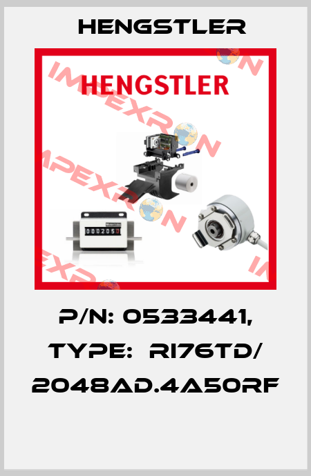 P/N: 0533441, Type:  RI76TD/ 2048AD.4A50RF  Hengstler
