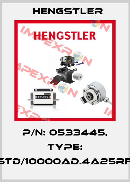 p/n: 0533445, Type: RI76TD/10000AD.4A25RF-G0 Hengstler