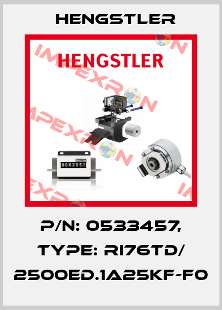 p/n: 0533457, Type: RI76TD/ 2500ED.1A25KF-F0 Hengstler