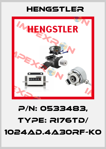 p/n: 0533483, Type: RI76TD/ 1024AD.4A30RF-K0 Hengstler