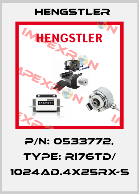 p/n: 0533772, Type: RI76TD/ 1024AD.4X25RX-S Hengstler