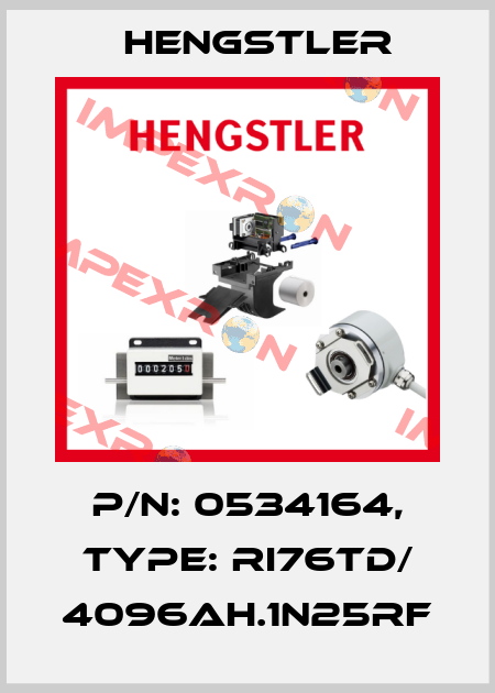 p/n: 0534164, Type: RI76TD/ 4096AH.1N25RF Hengstler