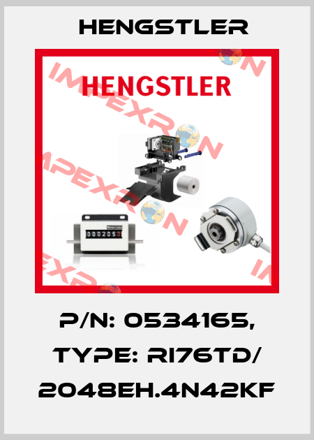 p/n: 0534165, Type: RI76TD/ 2048EH.4N42KF Hengstler