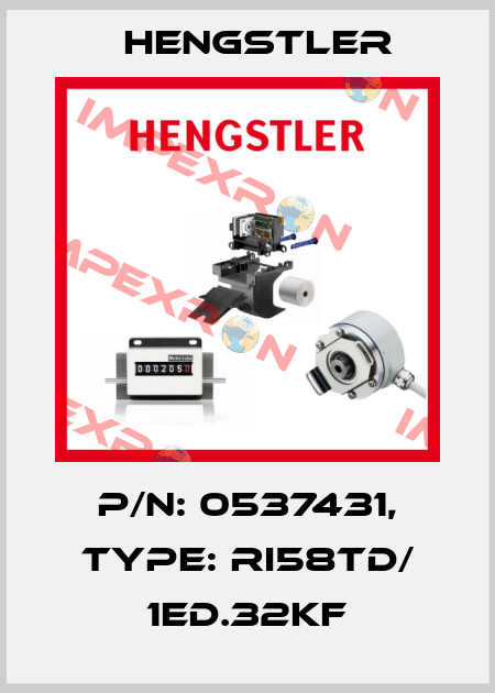 p/n: 0537431, Type: RI58TD/ 1ED.32KF Hengstler