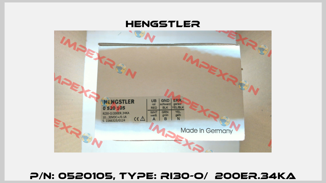 p/n: 0520105, Type: RI30-O/  200ER.34KA Hengstler