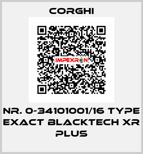 Nr. 0-34101001/16 Type EXACT BlackTech XR PLUS Corghi