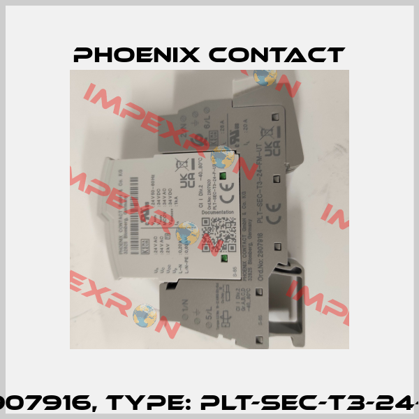 P/N: 2907916, Type: PLT-SEC-T3-24-FM-UT Phoenix Contact