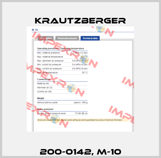200-0142, M-10 Krautzberger