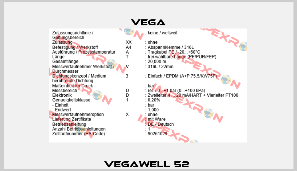 Vegawell 52  Vega