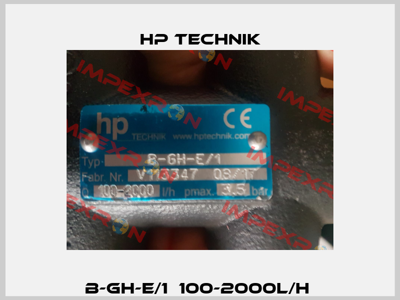 B-GH-E/1  100-2000l/h  HP Technik