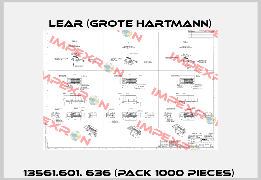 13561.601. 636 (Pack 1000 pieces)  Lear (Grote Hartmann)