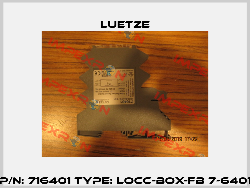 P/N: 716401 Type: LOCC-Box-FB 7-6401 Luetze