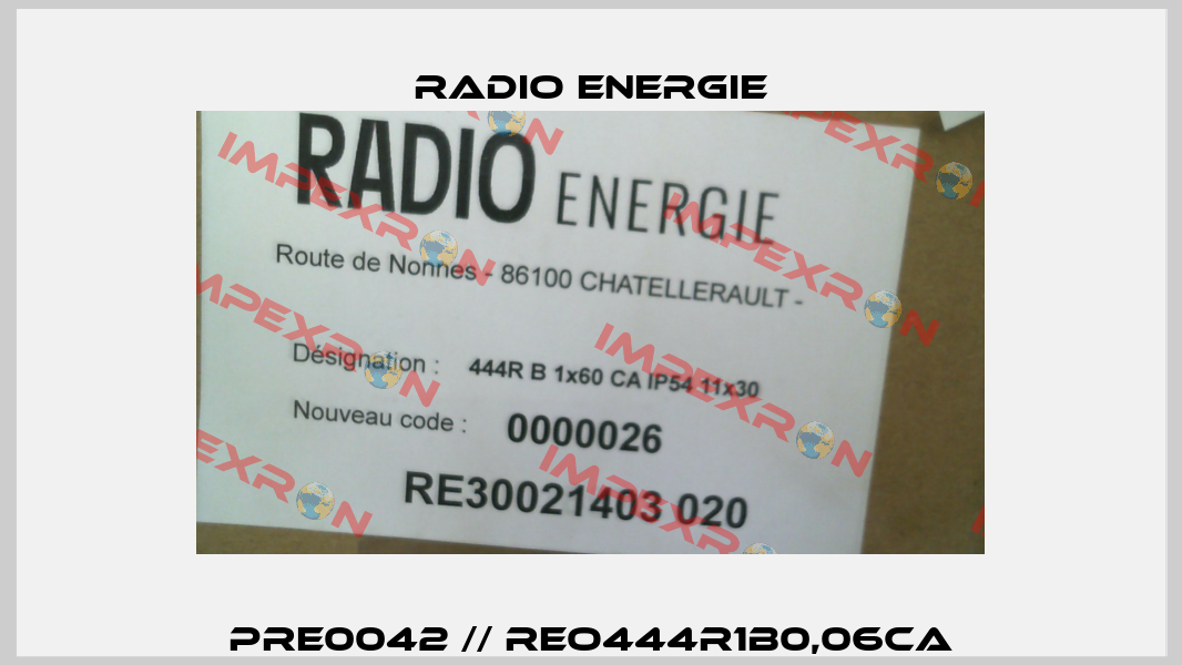 PRE0042 // REO444R1B0,06CA Radio Energie