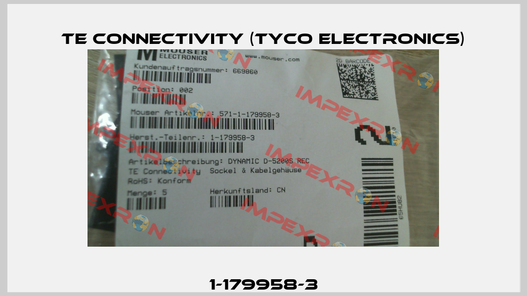 1-179958-3 TE Connectivity (Tyco Electronics)