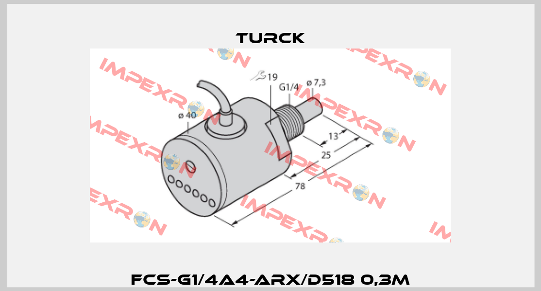 FCS-G1/4A4-ARX/D518 0,3M Turck