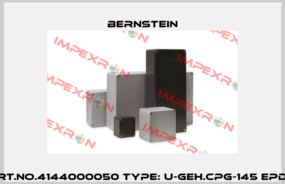 Art.No.4144000050 Type: U-GEH.CPG-145 EPDM Bernstein