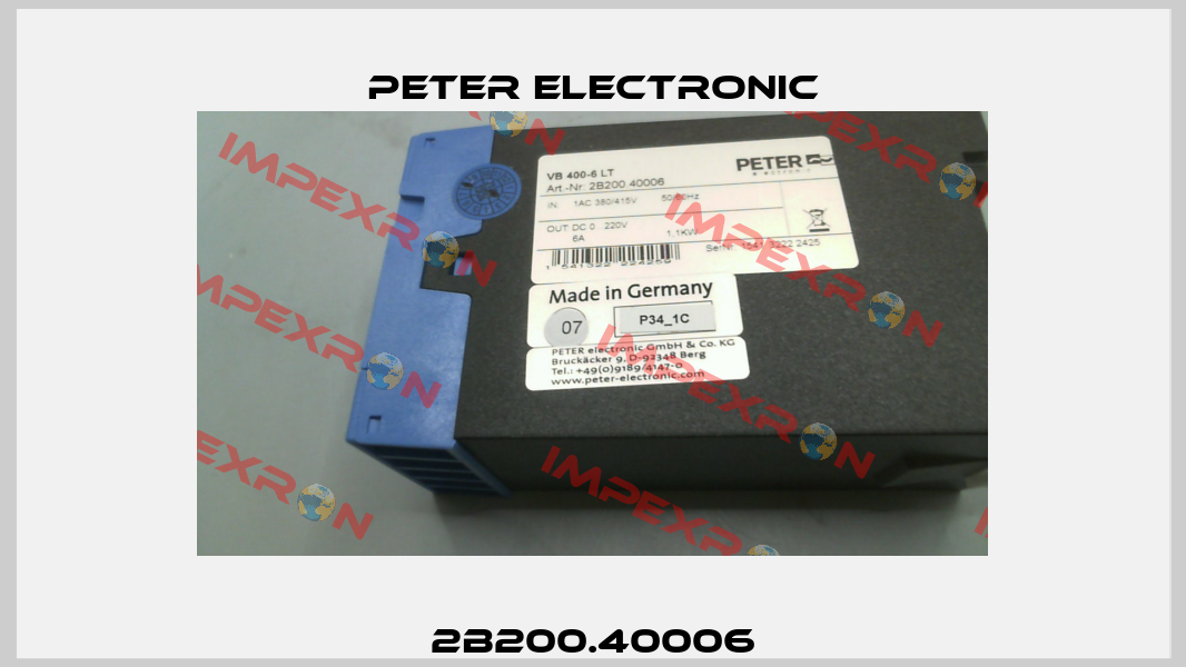2B200.40006 Peter Electronic