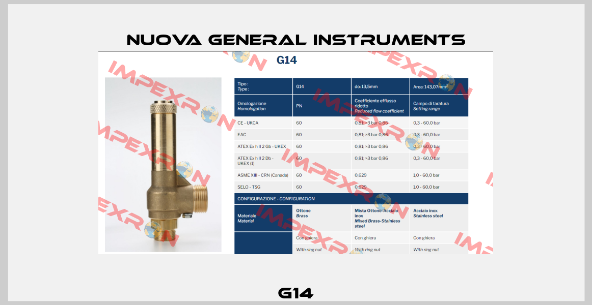 G14 Nuova General Instruments
