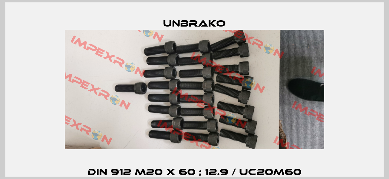 DIN 912 M20 x 60 ; 12.9 / UC20M60 Unbrako