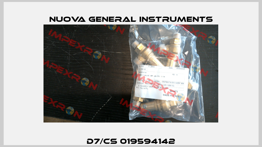 D7/CS 019594142 Nuova General Instruments